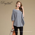 Oem Factory Price New Winter O-Neck Loose Women'S Knit Ladiessweaters , Pure Wool Sweater